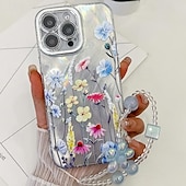 ieftine Carcase iPhone-telefon Maska Pentru iPhone 16 15 14 Pro Max Plus iPhone 13 Pro Max Capac Spate cu curea de mână Anti Șoc Retro TPU PC