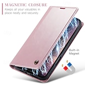 billige iPhone-etuier-telefon Etui Til iPhone 16 15 14 Pro Max Plus iPhone 13 12 11 Pro Max Flip deksel med stativ Magnetisk Kortspor Kontor / Bedrift TPU PU lær