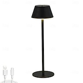 levne Stolní lampy-luxusní led kovová stolní lampa - usb nabíjecí noční stolek noční světlo do domácí obývací ložnice 1ks