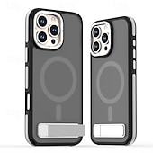 お買い得  iPhone用ケース-電話 ケース 用途 iPhone 16 Pro Max プラス iPhone 15 プロマックスプラス iPhone 14 Pro Max Plus バックカバー スタンド付き 磁石バックル 耐衝撃 レトロ風 PC シリコーン
