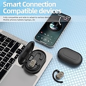 economico Cuffie TWS wireless-Cuffie True Wireless JM18 TWS Auricolari Auricolari con Gancio Bluetooth 5.3 Design Ergonomico Impermeabile IPX4 per Telefono Mobile