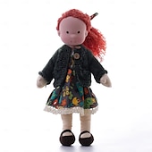 preiswerte Puppen-Waldorfpuppe mit Baumwollkörper, Künstlerpuppe, handgefertigte Mini-Anziehpuppe zum Selbermachen (Zubehör Bär nicht im Lieferumfang enthalten) für Weihnachtsgeschenke