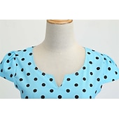cheap Dresses-Elegant Classical 1950s Dress Polka Dot A-Line Women&#039;s Valentine&#039;s Day Event / Party Date Tea Party Adults&#039; Dress Spring &amp; Summer