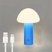 cheap Table Lamps-LED Mushroom Desk Lamp - USB Powered with Touch Color Dimming for Outdoor Camping Indoor Kitchen Use
