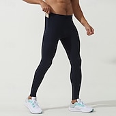 abordables Pantalones de Correr &amp; Mallas-Hombre Leggings Running Leggings Cintura elástica Capa base Exterior Deporte Deportivo Otoño Secado rápido Suave Compresión Reductor del Sudor Power Flex Maratón Corriendo Rutina de ejercicio Pitillo