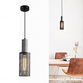 economico Luci Isola cucina-lampada a sospensione in cemento paralume in rete metallica lampada a sospensione industriale moderna in cemento 110-240v