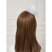 preiswerte Faszinator-Fascinator Hüte Kopfbedeckung Netz Teeparty Pferderennen Ladies Day Melbourne Cup Handgemacht mit floralem Kopfschmuck Kopfbedeckung Kleid zum Beeindrucken Renntag Kleid