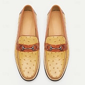 economico Mocassini in pelle premium-Per uomo Mocassini e Slip-Ons Mocassini Classici Di pelle Pelle Traspirante Comodo Antiscivolo Mocassino Vinaccia Blu Marrone Autunno Inverno
