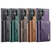 baratos Capa Samsung-Capa de Telefone para Samsung Galaxy S24 Ultra Plus S24 FE S23 Ultra Plus S22 Plus Ultra S21 Ultra S25 Capa Traseira com Suporte Magnético Carregamento Sem Fio Retro TPU PC
