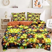 economico 100% cotone-set copripiumino colorato per capodanno 100% cotone, tessuto morbido e traspirante, design vivace e festoso, include copripiumino e federe, ipoallergenico e delicato sulla pelle, lavabile in lavatrice, resistente