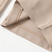 baratos Magro-Homens Social Calças Calça verão Calça casual Calças de Terno Bolso frontal Perna reta Tecido Conforto Comprimento total Casamento O negócio Clássico Preto Azul Marinha Micro-Elástica