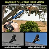 cheap Rangefinders &amp; Telescopes-4K Full-Color Infrared Night Vision Binoculars 36MP UHD Micro Light Enhanced 10X Optical 8X Digital Zoom  CMOS Sensor  for Hunting &amp; Shooting Suitable for Valentine&#039;S Day Christmas Gifts