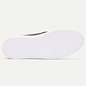 cheap Premium Leather Loafers-Men's Premium Cowhide Slip-On Sneakers with Woven Leather Design, Tassel and Gold Chain Detail, Casual and Stylish for Everyday Wear