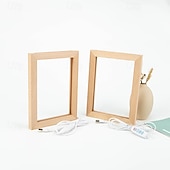 tanie Gifts-spersonalizowana rama na zdjęcia ślubne lampa podświetlana dekoracja ramki na zdjęcia niestandardowe zdjęcie pary młodej na walentynki pamiątka ślubna prezent na rocznicę ślubu znak ślubny