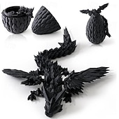 billiga Originella leksaker-3d-tryckt drake ägg regnbåge flygande drake i färgglada ägg fidget leksak för födelsedagspresent flexibel skrivbord figur dekor