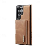 baratos Capa Samsung-Capa de Telefone para Samsung Galaxy S24 Ultra Plus S24 FE S23 Ultra Plus S22 Plus Ultra S21 Ultra S25 Capa Traseira com Suporte Magnético Carregamento Sem Fio Retro TPU PC