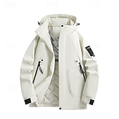 baratos Casacos Leves, Polares &amp; Caminhada-Homens Jaqueta Softshell Jaqueta de Trilha Inverno Ao ar livre Térmico / Quente A Prova de Vento Impermeável Jaqueta de Inverno Jaqueta leve Jaqueta corta-vento Viajar Preto Marfim Amarelo Azul Escuro