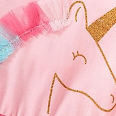 halpa Yksisarvismekot-Lapset Tyttöjen Mekko Yksisarvinen Hihaton ulko- Kausaliteetti Röyhelö Muoti Ihana Polyesteri Reisipituinen Rento mekko A linjainen mekko Tyllimekko Kesä Kevät 4 vuotta + Punastuvan vaaleanpunainen
