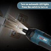 levne El Araçları-mini elektrický šroubovák 3,6 V sada elektrických šroubováků s led 20/105 kusů sada akumulátorových šroubováků 4 rychlosti 5 nm a 2,5 nm