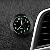voordelige Autohangers &amp; Ornamenten-Mini Digitale Auto Klok Lichtgevende Plak-uithandige Dashboard Klok Quartz Mechanica Auto Interieur Accessoire