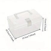 voordelige Opslag &amp; Organisatie-huishoudelijke doorzichtige opbergdoos desktop plastic organizer box hand opbergdoos kleine doos organizer box medicijndoos opbergdoos multifunctionele doorzichtige plastic opbergdoos voor desktop