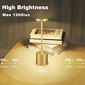 economico Lampade da tavolo-lampada da scrivania retrò in alluminio ricaricabile tramite usb - luce notturna da tavolo con controllo touch 1 pz