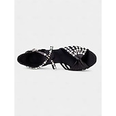 abordables Chaussures de danses latines-chaussures de danse latine ornées de perles - élégantes et confortables