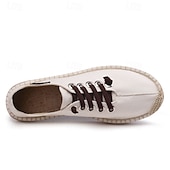 Χαμηλού Κόστους Ανδρικά Sneakers-ανδρικά casual αθλητικά παπούτσια εσπαντρίγιας, ελαφριά παπούτσια με κορδόνια με σόλα από γιούτα, κομψά καλοκαιρινά παπούτσια για καθημερινή χρήση και υπαίθριες δραστηριότητες