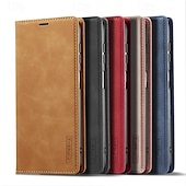 cheap Samsung Cases-Phone Case For Samsung Galaxy A21s S25 Ultra Flip Cover with Stand Holder Magnetic Card Slot Retro TPU PU Leather