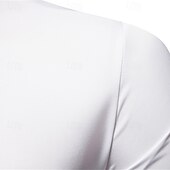 billige Button Down-skjorter for menn-Herre Skjorte Dresskjorter Skjorte med knapper عادي Bryllup Fest Svart Hvit Rød Navyblå Langermet Knaphul Vår &amp; Vinter Klær Broderi