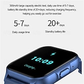 abordables Relojes inteligentes-Reloj inteligente ZW36A (DAFIT) con pantalla táctil completa de 1,83&quot; y codificador, resistente al agua, monitorización de la salud deportiva, oxígeno en sangre, presión arterial, frecuencia cardíaca