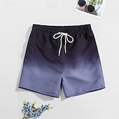 abordables Maillots de bain &amp; Shorts de bain-Homme Shorts de bain Short de bain Dégradé Cordon de serrage avec poches Séchage Rapide Avec Poches Shorts de Surf maillot de bain Surf Plage Sports Nautiques Été