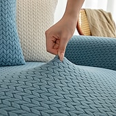 baratos Cobertura de Sofa-capa de sofá de alta elasticidade tecido macio e elástico se adapta perfeitamente à maioria dos sofás capa durável e confortável protege os móveis de manchas e danos fácil de instalar e lavável à