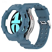 Недорогие Ремешки для часов Samsung-Ремешок для часов для Samsung Galaxy Watch 6 40/44mm силиконовый Замена Ремень Регулируется Спортивный ремешок Браслет