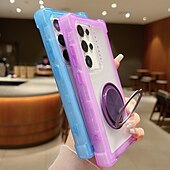 お買い得  サムスン用ケース-電話 ケース 用途 サムスンのギャラクシー S24 Ultra S24 Plus S24 S25ウルトラ バックカバー スタンド付き 磁石バックル ワイヤレス充電をサポート レトロ風 TPU PC