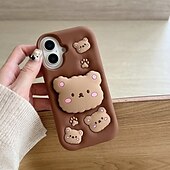 Χαμηλού Κόστους iPhone Θήκες-τηλέφωνο tok Για iPhone 16 iPhone 16 Pro iPhone 16 Pro Max iPhone 15 Pro Max Plus iPhone 14 13 12 Pro Max Plus Πίσω Κάλυμμα με βάση στήριξης Ανθεκτική σε πτώσεις Ρετρό Σιλικόνη
