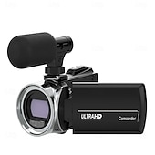 お買い得  アクションカメラ-ビデオカメラ、ビデオカメラ、HD 4K、48MP、ビデオレコーダー、カメラ、ビデオブログ用カメラ、DV、ビデオカメラ、デジタルズーム
