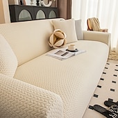 baratos Cobertura de Sofa-capa de sofá de alta elasticidade tecido macio e elástico se adapta perfeitamente à maioria dos sofás capa durável e confortável protege os móveis de manchas e danos fácil de instalar e lavável à