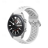 levne Pásky na hodinky Samsung-Pásek hodinek pro Samsung Galaxy Watch 3 45mm Silikon Výměna, nahrazení Popruh Nastavitelný Sportovní značka Náramek