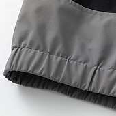 baratos Casacos &amp; Sobretudos para Homem-Homens jaqueta leve Jaqueta utilitária Jaqueta Carga Jaqueta de Transição Férias Diário Anti-desgaste Bolsos Outono &amp; inverno Tecido Moda Clássico Lapela Padrão Preto Branco Amarelo Cinzento Casaco