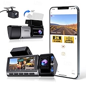 billige Bil-DVR-K26 1440p Nytt Design / HD / med bakkamera Bil DVR 150 grader Bred vinkel IPS Dash Cam med WIFI / GPS / G-Sensor 4 infrarøde LED Bilopptaker