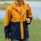 abordables Softshell, polares y chaquetas de montaña-Hombre Mujer Chaqueta Softshell Chaqueta para senderismo Invierno Al aire libre Retazos Mantiene abrigado Forro Polar Resistente al Viento Resistente al Agua Chaquetas 3-en-1 Chaqueta de Invierno