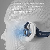 cheap Sports Headphones-Open-Ear Wireless Earphones Air Conduction Headphones Bluetooth 5.0 with Mic Lightweight Waterproof for Running Hiking Driving Cycling