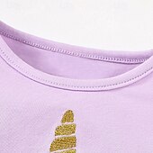 tanie Sukienki z jednorożcem-Dzieci Dla dziewczynek Sukienka Jednorożec Bez rękawów Na zewnątrz Codzienny Falbana Niejednolita całość Moda Godny podziwu Poliester Nad kolano Codzienne sukienki Sukienka A line Sukienka tiulowa