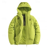 baratos Casacos Leves, Polares &amp; Caminhada-Homens Jaqueta Acolchoada Baiacu Jaqueta de lã para caminhada Inverno Ao ar livre Térmico / Quente Jaqueta de Inverno Jaquetas em Velocino Zip Completo Alpinismo Campismo / Escursão / Espeleologismo