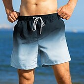 お買い得  メンズボクサー水着-男性用 スイムトランク スイムショーツ ボードショーツ 水着 ドローストリング ポケット付き 水泳 サーフィン ビーチ ウォータースポーツ 勾配 夏 春