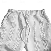 olcso Férfi Basic Tees szettek-Férfi Póló öltönyök Tracksuit Pólók és húzózsinóros hosszú nadrágok Hosszú ujj V-alakú Tavasz &amp; Ősz Sima Testedző Alkalmi 2 db Kötni Vakáció Hétköznapi viselet Sportruházat Fekete Fehér Tengerészkék