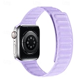 お買い得  Apple Watch Bands-Solo Loop と互換性があります Apple Watch ウォッチバンド 38mm 40mm 41mm 42mm 44mm 45mm 49mm マグネティッククラスプ 調整可 生地 交換用時計バンド のために iwatch Ultra 2 Series 9 8 7 SE 6 5 4 3 2 1