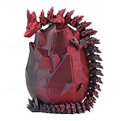 お買い得  アイデアおもちゃ-3Dプリントドラゴンエッグレインボーフライングドラゴン、カラフルな卵、誕生日プレゼント用のフィジェットトイ、フレキシブルデスクフィギュア装飾