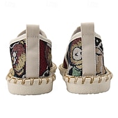 cheap Men&#039;s Slip-ons &amp; Loafers-Men&#039;s Animal Print Canvas Espadrille Slip-On Shoes with Jute Rope Sole – Comfortable Casual Summer Footwear